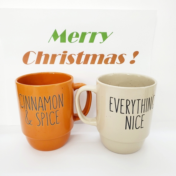 Boston Warehouse Stackable Mugs (Cinnamon & Spice, Everything Nice) Christmas - Picture 2 of 4